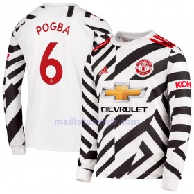 Maillot de Foot Manchester United Paul Pogba 6 Troisième 2020-21 Manches Longues
